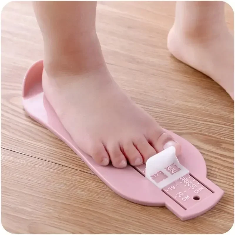 Medidor de medición de pie para niños, regla para medir el tamaño de los zapatos, herramienta para medir la longitud, 3 colores