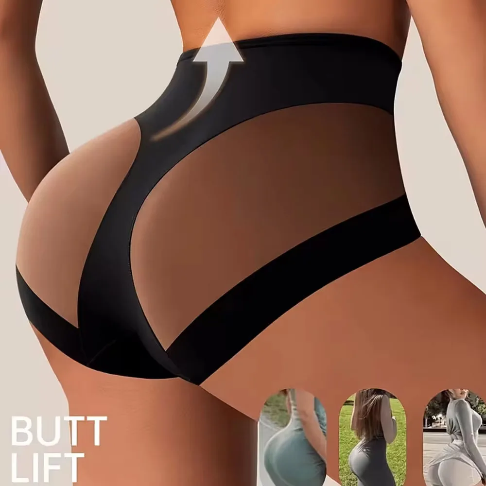 Damen-Schlankheitshöschen mit hoher Taille, Bauchkontrolle, formende Unterhose, Po-Lifter, Shapewear-Unterwäsche