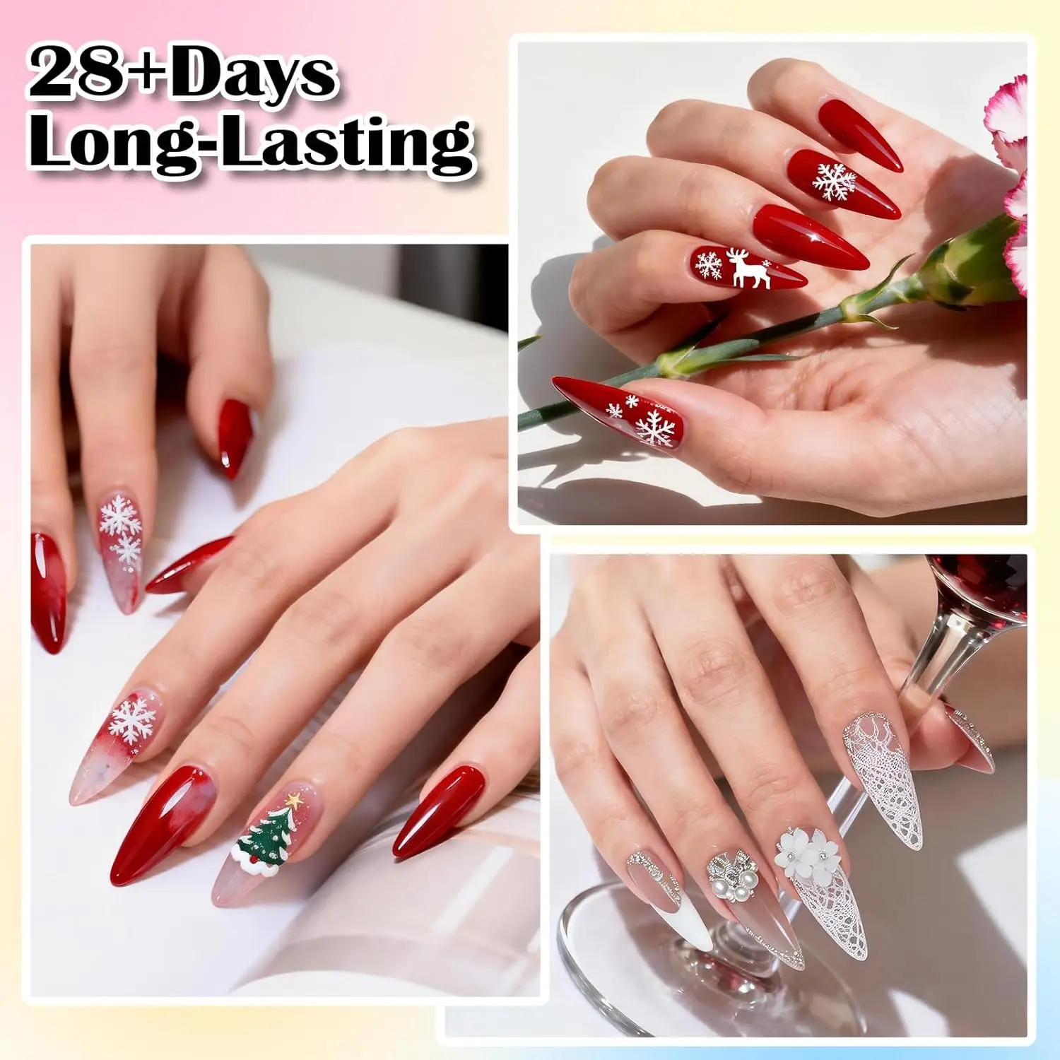 Kit de vernis à ongles Gel 83 pièces avec lumière UV et perceuse, 56 couleurs toutes saisons œil de chat mat brillant paillettes ensemble de manucure pour femmes filles