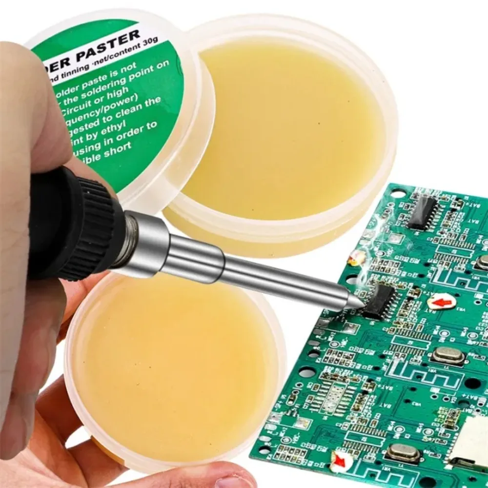 Solder Paste Rosin Flux 10g/30g/100g Lead-free Welding Iron Repair Paste Tip Cleaner Paste for Circuit Soldering Components