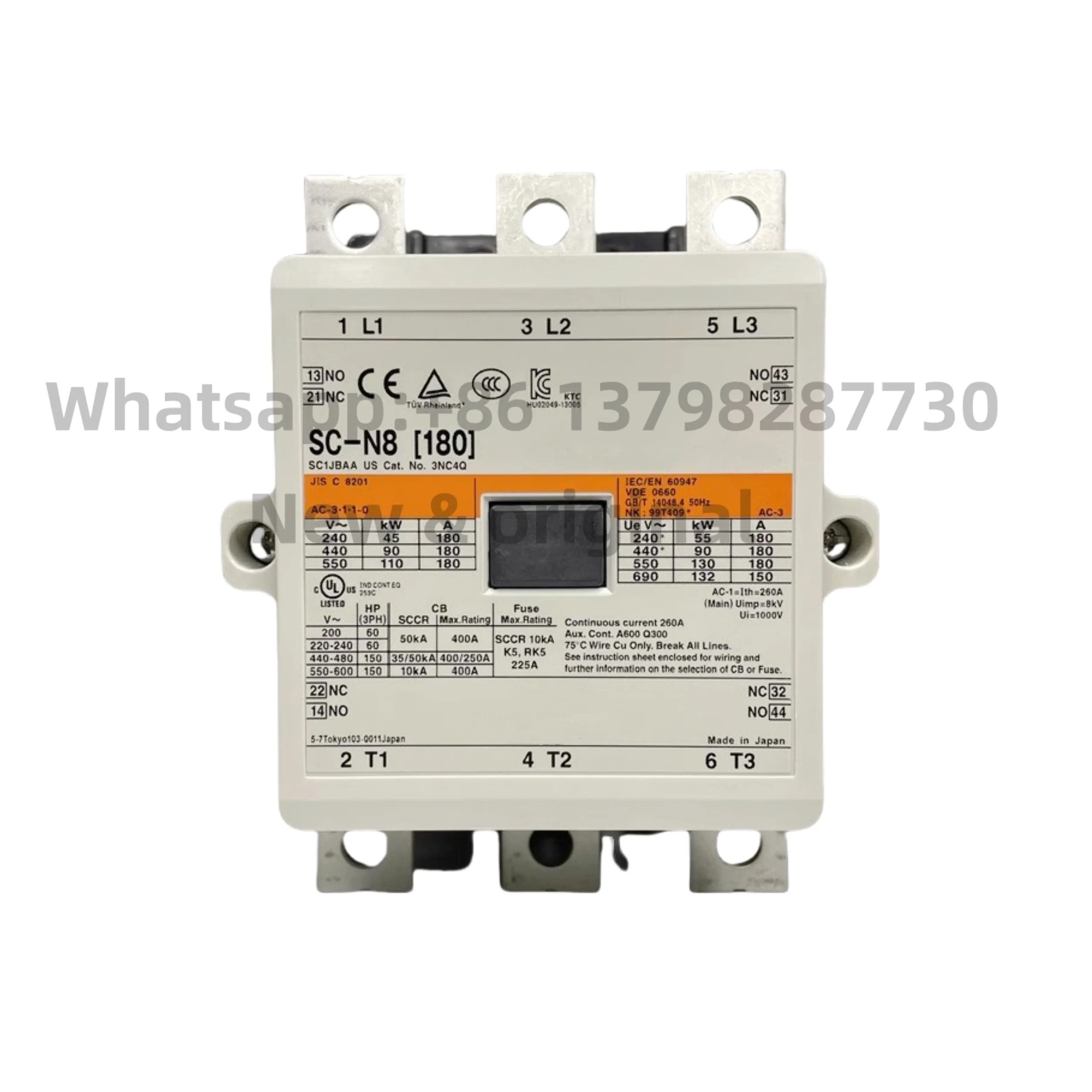 New original Contactor SC-N8 AC110V 380V 220V