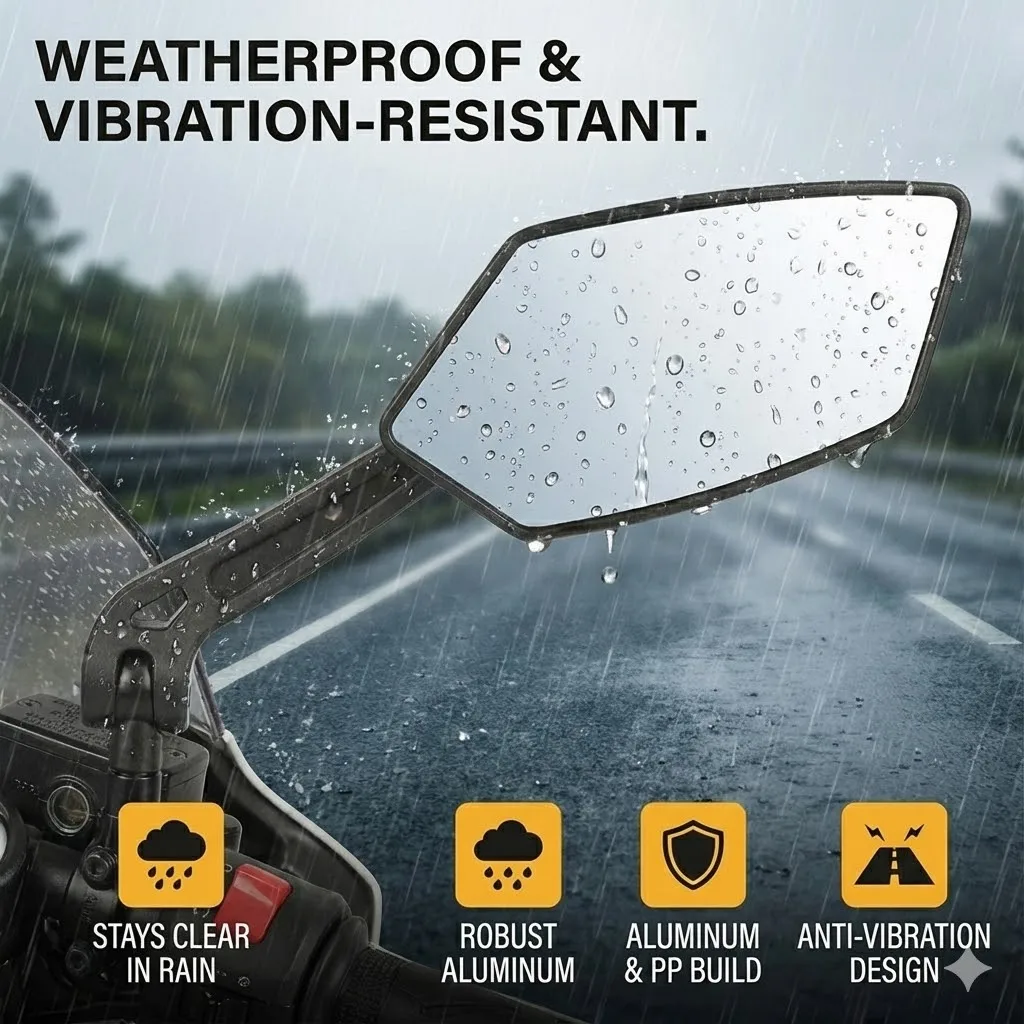 Regulowane, obrotowe lusterko wsteczne do Honda CBR650R CBR600RR CBR1000RR CBR500R CBR250R CBR600F F2 F3 F4i, lusterko boczne.