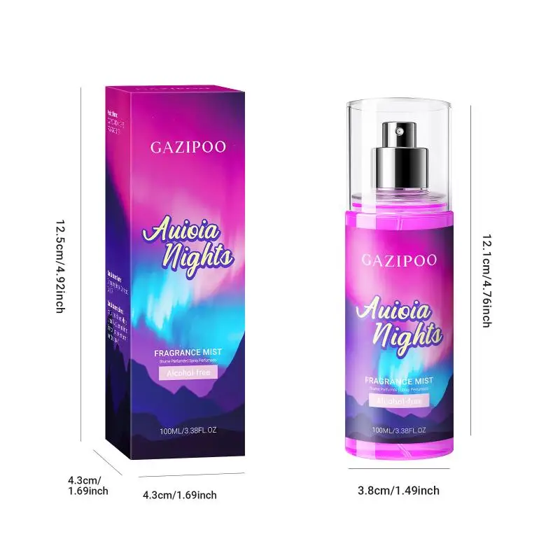 

Спрей для тела для женщин с натуральным ароматом, 100 мл, стойкий, свежий цветочный аромат, мягкий парфюм для офиса и школы