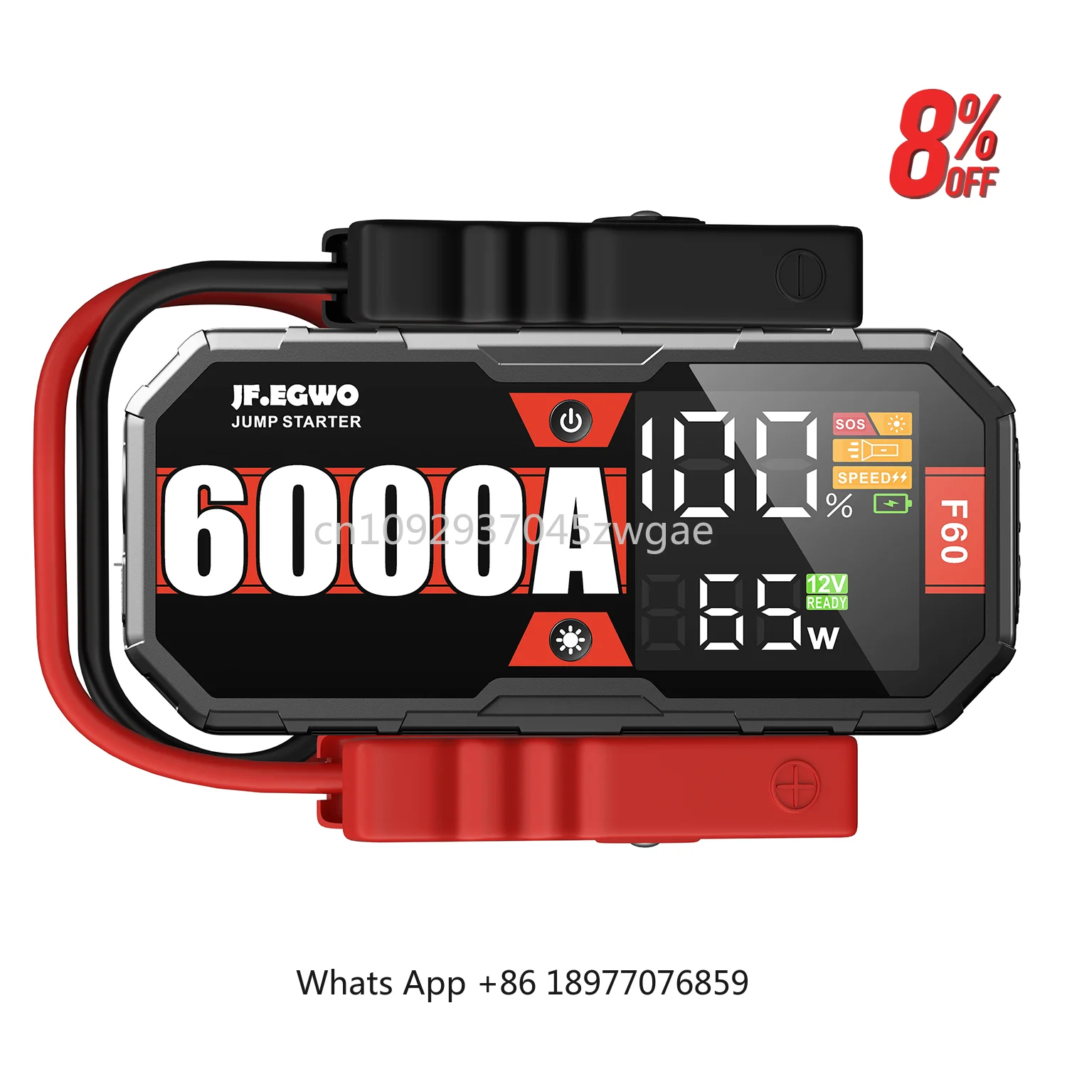 

Factory Price 12V 6000 AMP Portable Car Jump Start Multifunction Jump Starter Power Bank With Flashlight Jump Starter 28000mAh