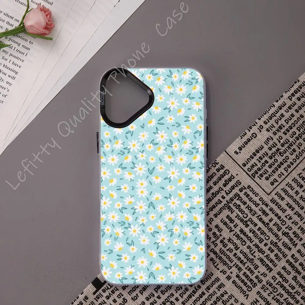 الفاكهة الخضراء الزهور شظايا جراب هاتف آيفون 16 15 14 13 12 11 برو ماكس ماتي أورورا متعدد الألوان الليزر التدرج Funda #3