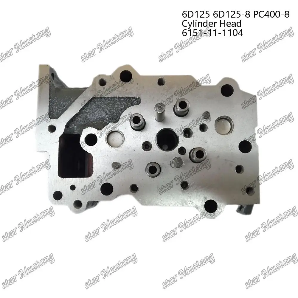 6D125 6D125-8 PC400-8 Cylinder Head 6D125-8 6150-11-1100 6150-11-1101 6150-11-1102 Suitable For Komatsu Engine