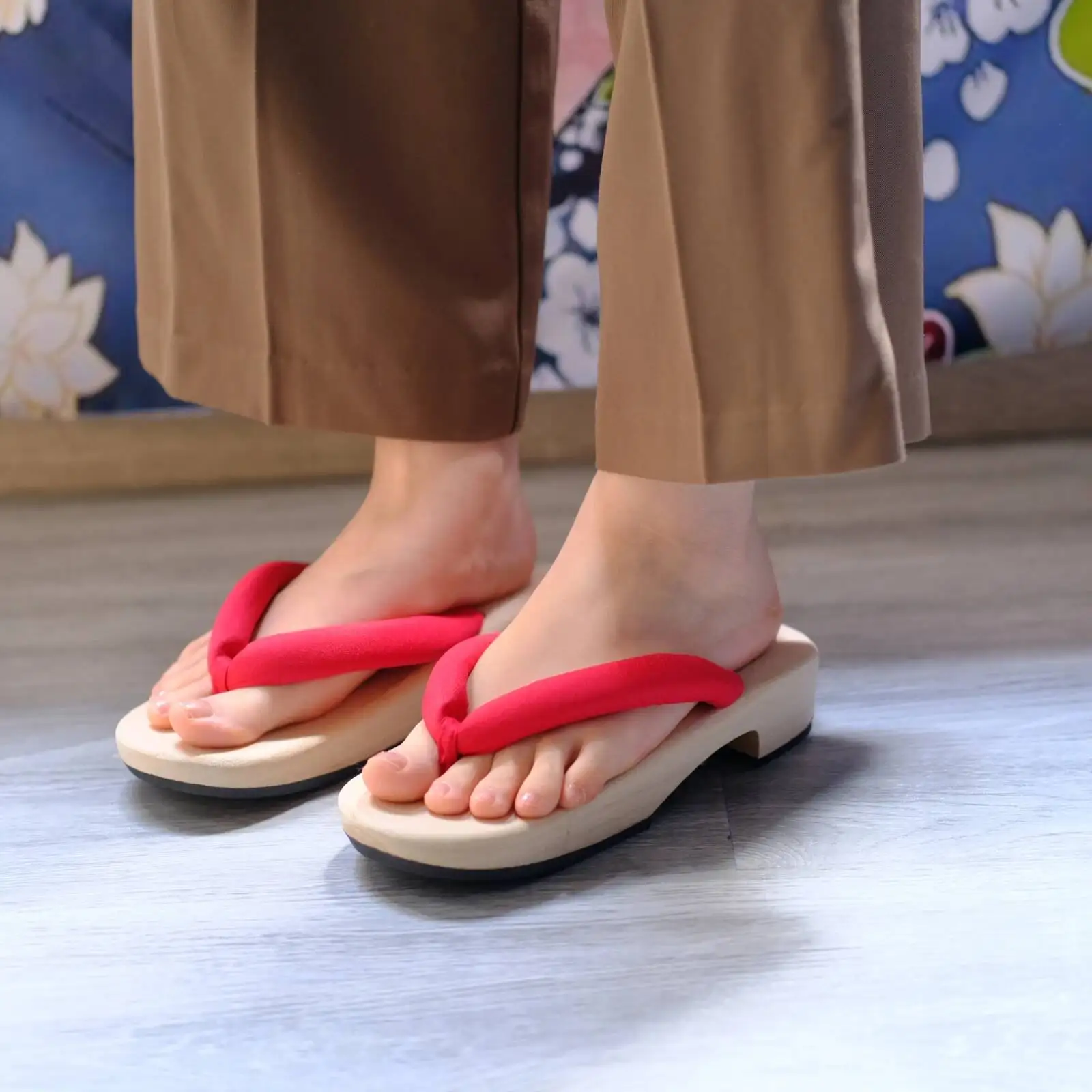 Tongs plates en bois pour femmes, pantoufles japonaises Geta Anime Nezuko Coplay, tongs, pantoufles, sabots, sandales