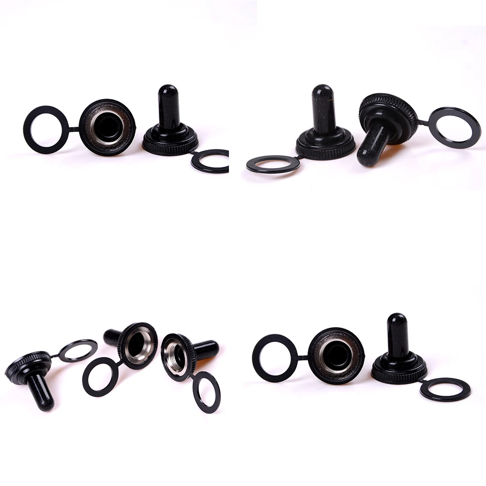 10Pcs 12mm Rubber Rocker Toggle Switch Knob Cap Waterproof Boot Cover Electrical Switch Protection