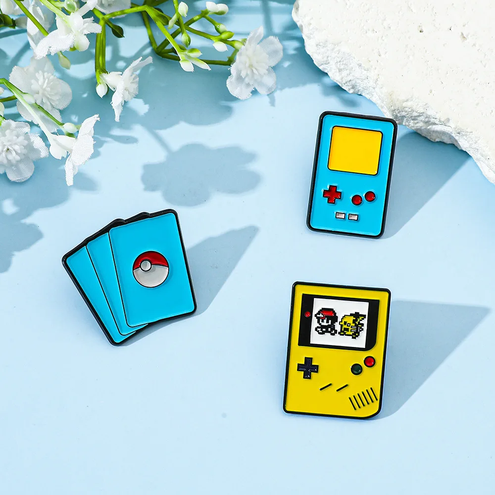 Creative Cartoon Brooch Games Console Enamel Pin Metal Badge Jewelry Clothing Backpack Accessories Gift for Friends