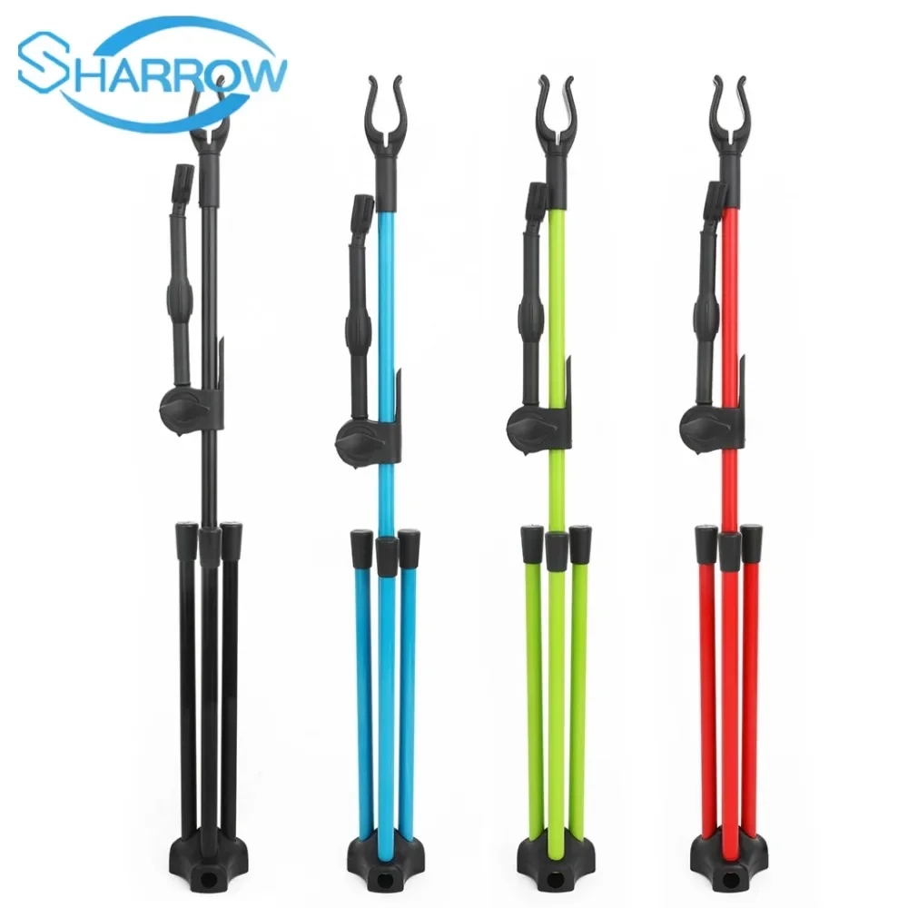 

Archery Recurve Bow Stand ABS Easy Folding Removable Stander Portable for Bow and Arrows Training Shooting Hunting Accessories