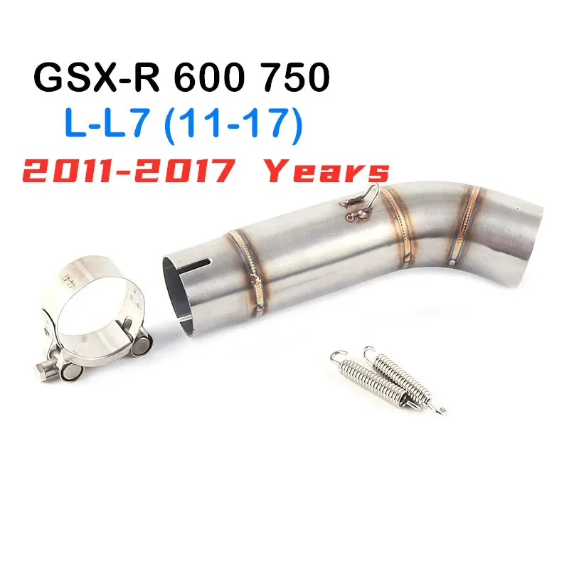 Motorcycle Exhaust For Suzuki GSXR 600 750 K6 K7 K8 Modified Exhaust Muffler Escape Middle Link Pipe