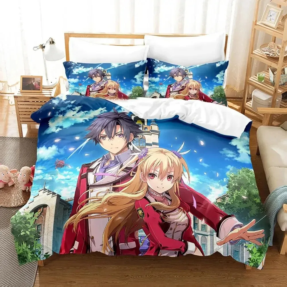 Anime The Legend Of Heroes Bedding Set Duvet Cover Bed Set Quilt Cover Pillowcase Comforter king Queen Size Boys Adult Bedding