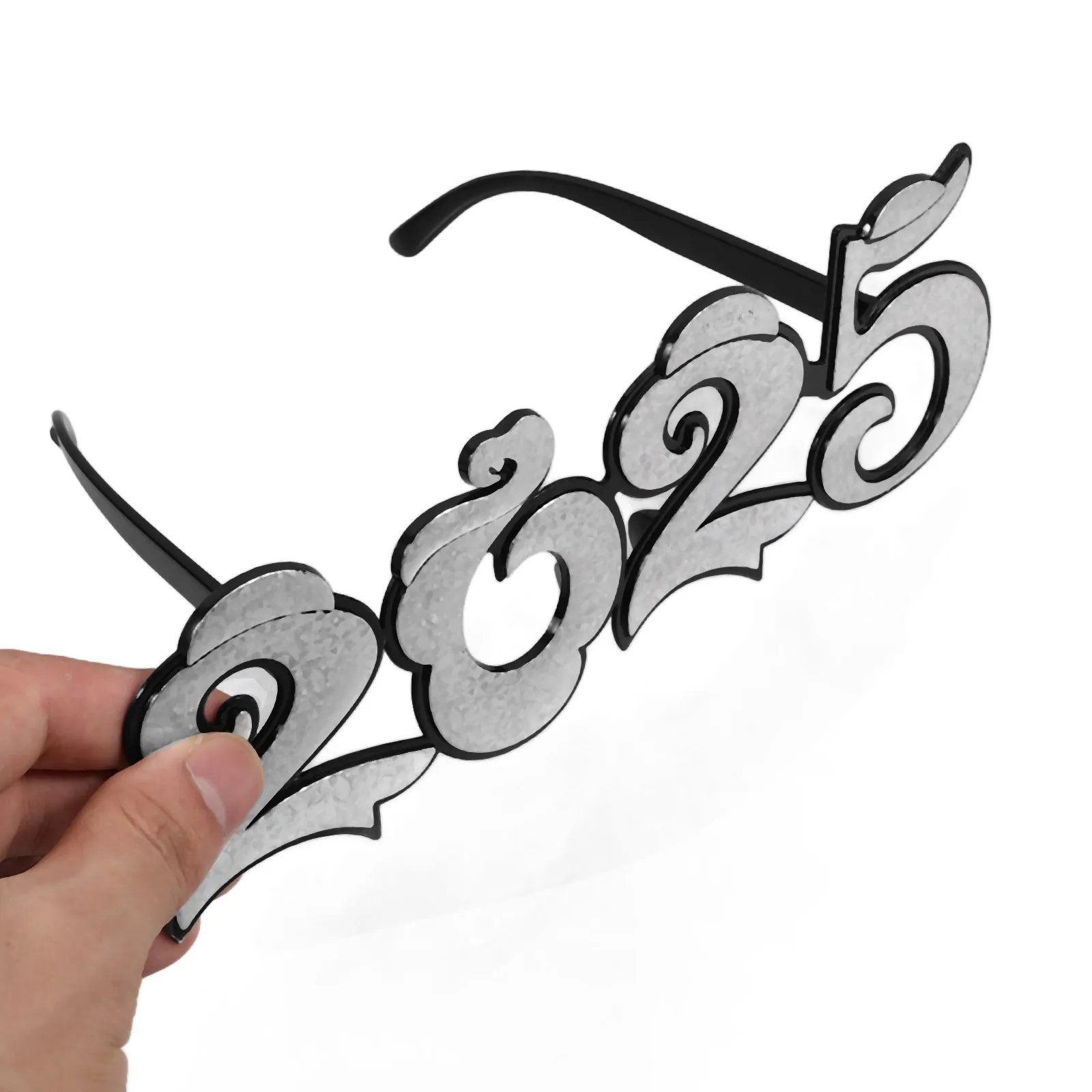 

2025 New Year Eyeglasses Photo Prop Stylish Party Glasses Fun New Year Eve Party Eyewear 2025 Eyeglasses Funny Dancing Eyewear