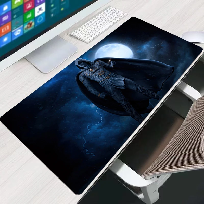 แผ่นรองเมาส์มูนไนท์เกมยางมินิพีซีคีย์บอร์ดแพดแล็ปท็อปคอมพิวเตอร์สปีดเดสก์แมทคอมพิวเตอร์เกมอะนิเมะอุปกรณ์เสริมแผ่นรองเมาส์