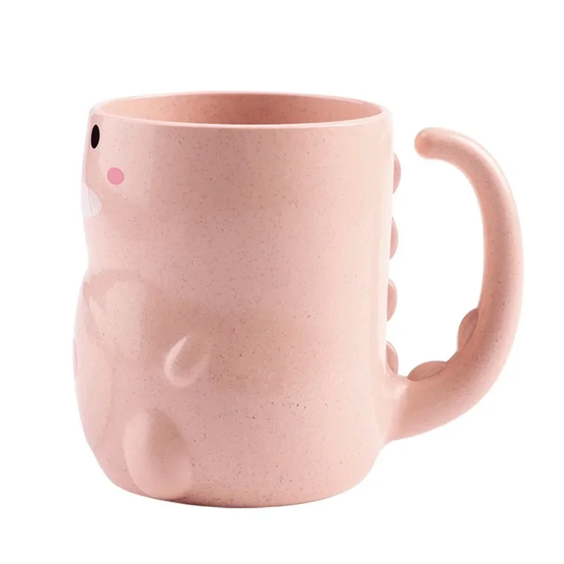 Tasse de lavage de dents de dinosaure de dessin animé mignon, tasse de rince-bouche, plastique respectueux de l'environnement, respectueux de la normalisation, fournitures pour couples, HOSupplies