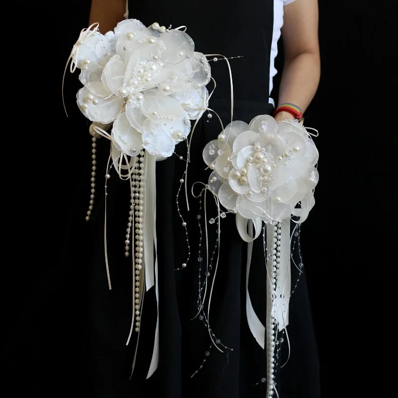 

[Ocean Covenant] Niche Pearl Bridal Shell Bouquet Niche Design Material Pack Handmade Engagement Photography