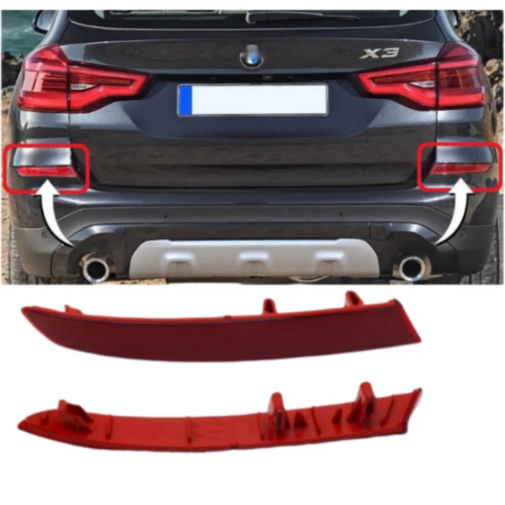 Rear Bumper Reflector Side Lights Reflective Strips 63147419927 63147419928 For BMW X3 G01 F97 2020 Car Accessories