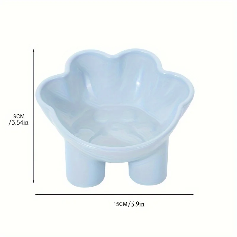 1pc Elevated Dog Feeding Bowl, Anti-Overturning Dog Food Bowl Water Dish With Stand For Neck Protection