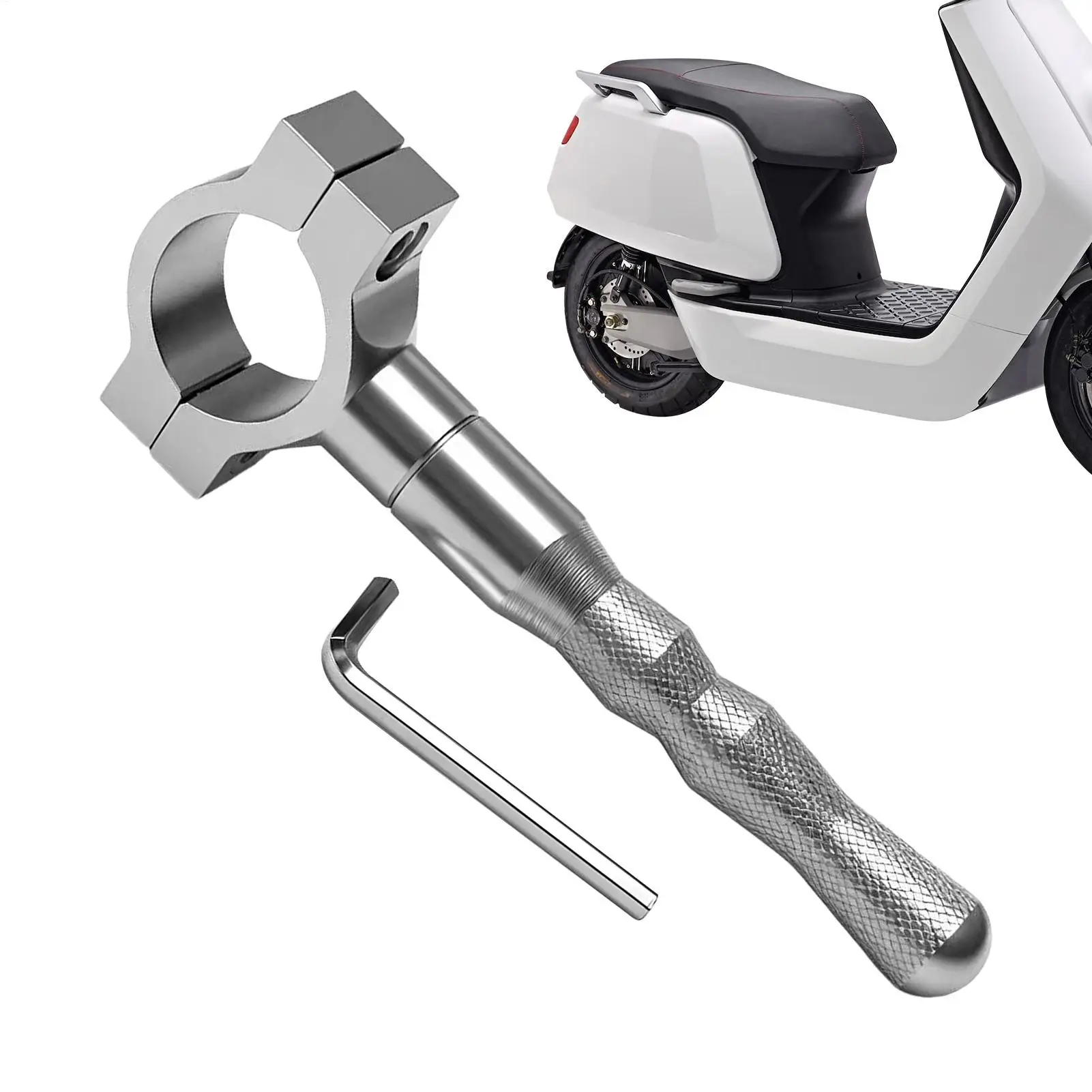 Motorcycle Side Stand Extension Pad Motorcycle Stand Pad Aluminum Alloy Non-Slip Extender for Men Women Riders  Garage Riding