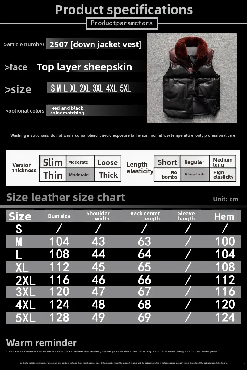 古い羊革のレザージャケット、ダウンジャケット、厚手240グラム、メンズ暖かいスタンドカラーレザーベスト、ノースリーブベスト、冬用