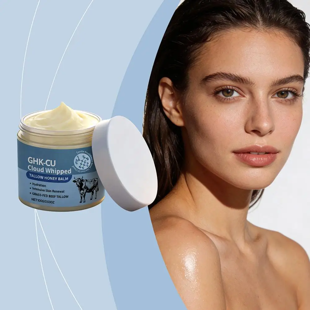 

Бальзам для лица и тела с метиленовым синим красителем, говяжьим жиром и медом, увлажняющий, для всех типов кожи, питательный, против старения кожи.