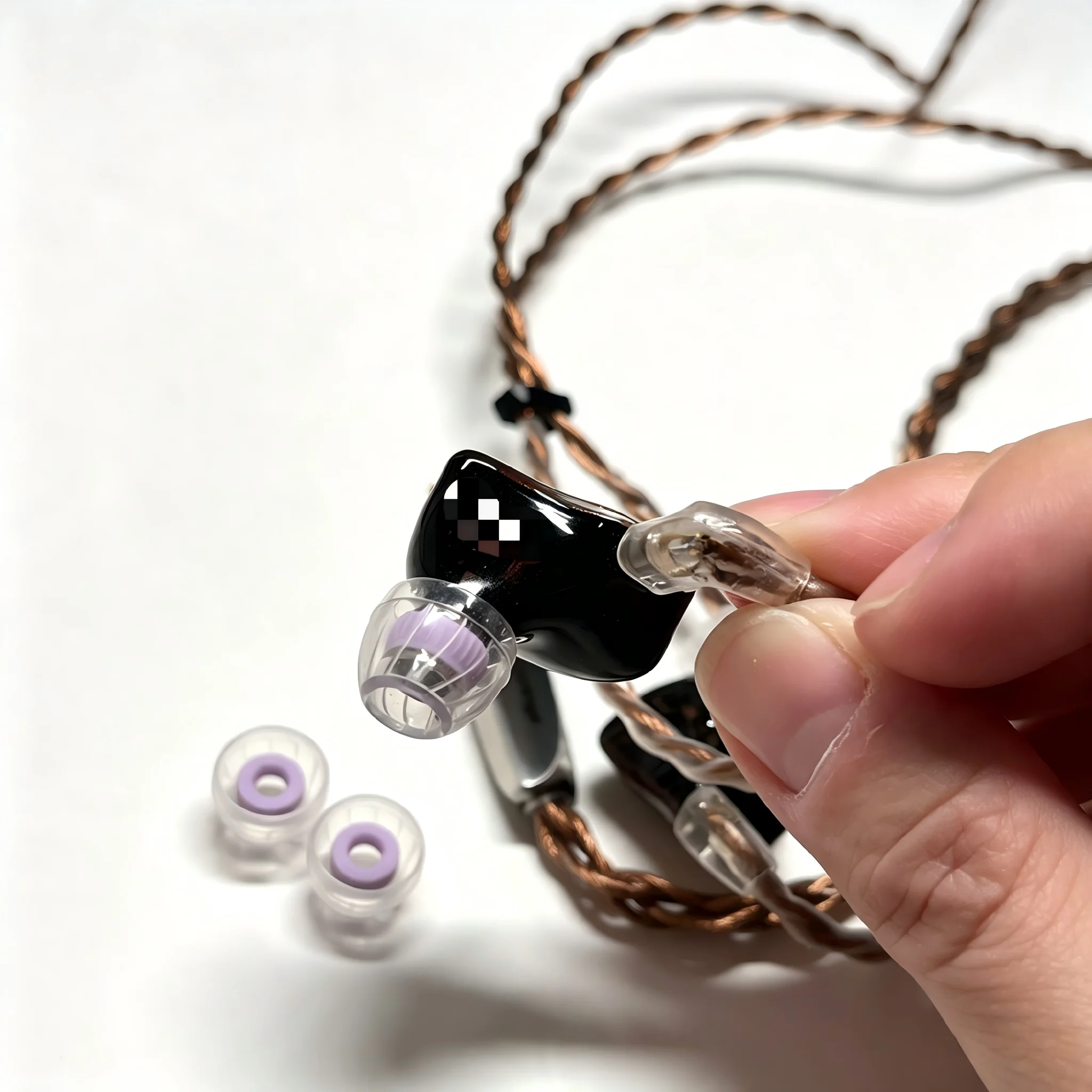 JUMPER EAR Cyclone S/M/L 1/3 Pairs Liquid Silicone Ear Tips High Transparent Noise Isolation Eartips Fit 4-6mm IEM Nozzle