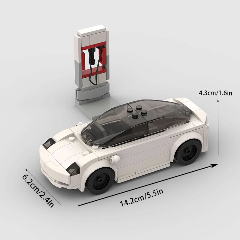 Zestaw klocków MOC Classic Racing - Rozwijia umiejętności manualne dzieci. Zrób to sam: składaj modele samochodów wyścigowych. Idealny prezent