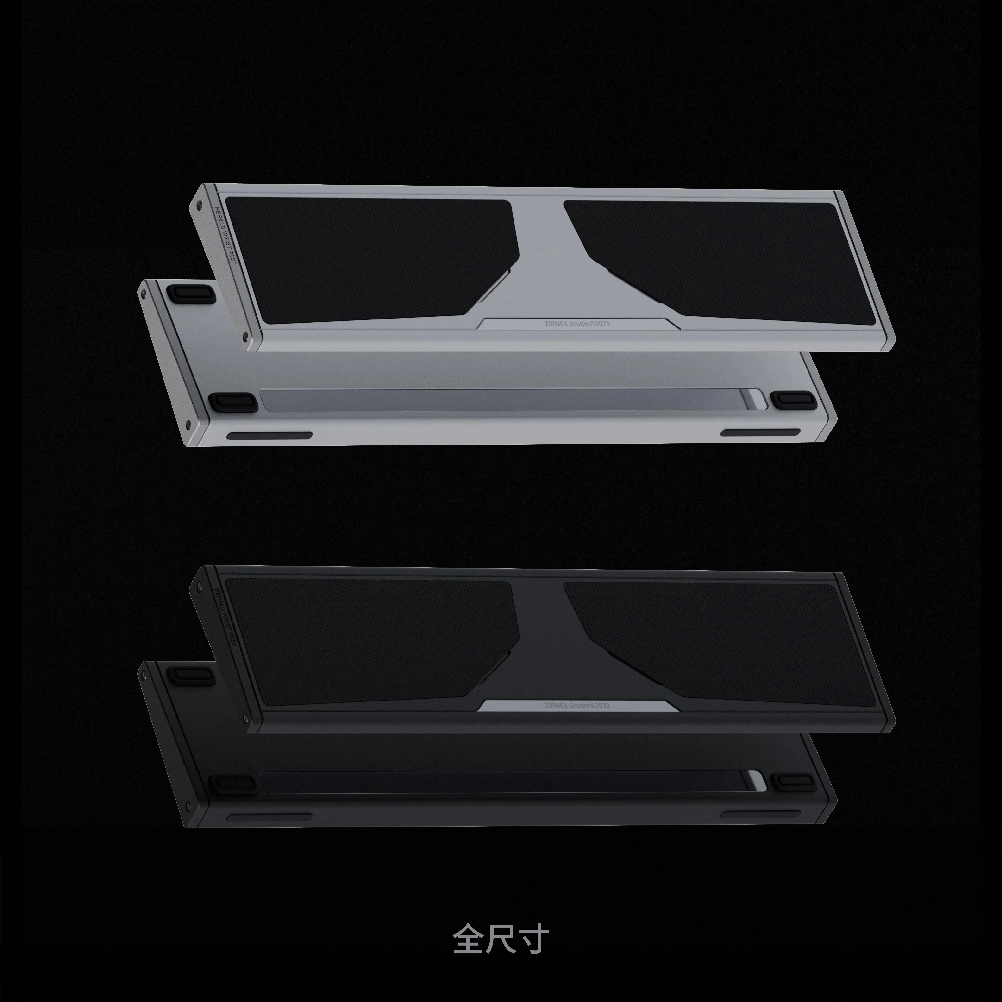 Zirnex ld teclado magnético descanso de palma metal descanso de pulso dividido teclado usinado anodizado acessórios tapete de mesa de escritório