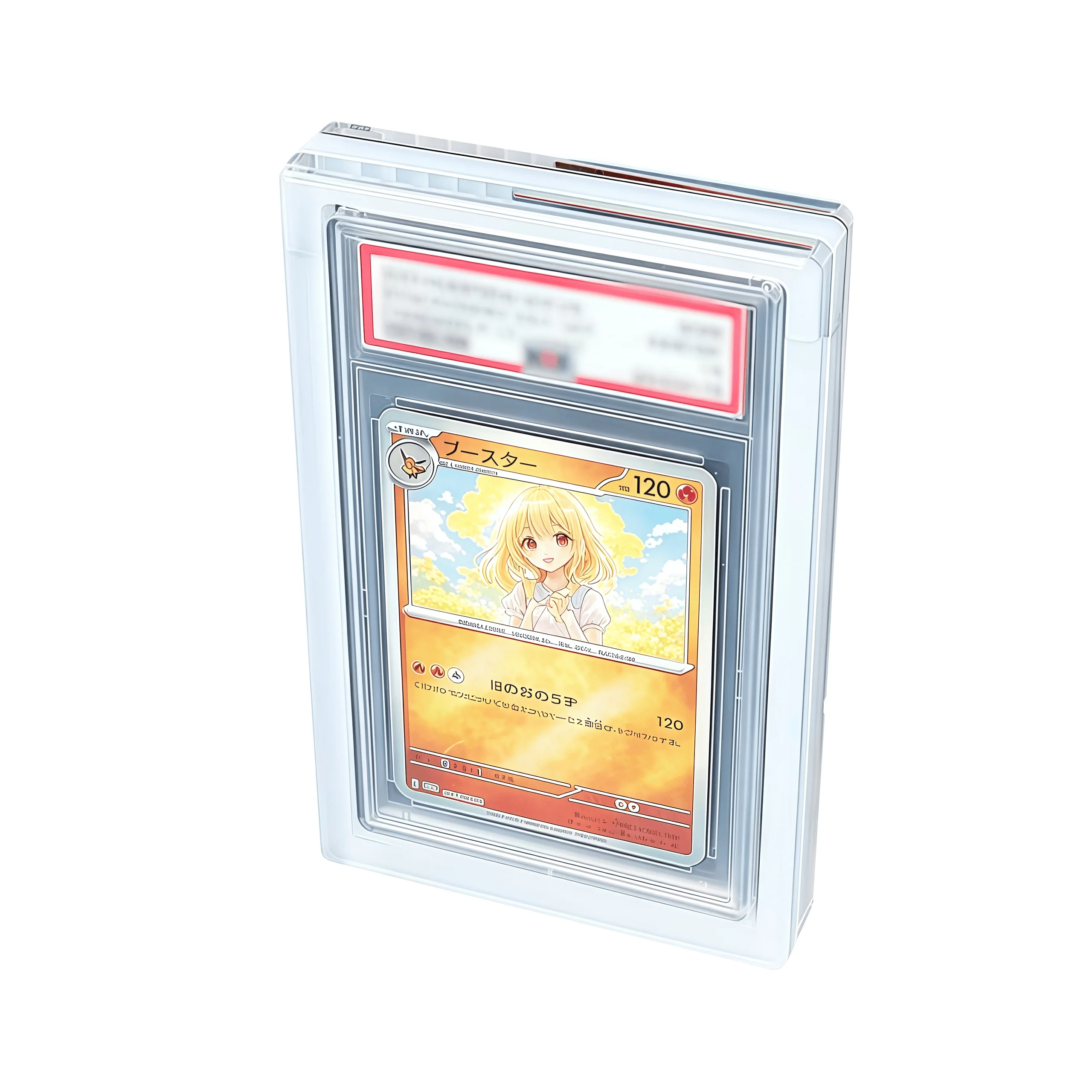 White Acrylic Strong Magnetic Graded Card Display Stand Card Brick Holder for Rating Card Slabs PTCG YGO TCG