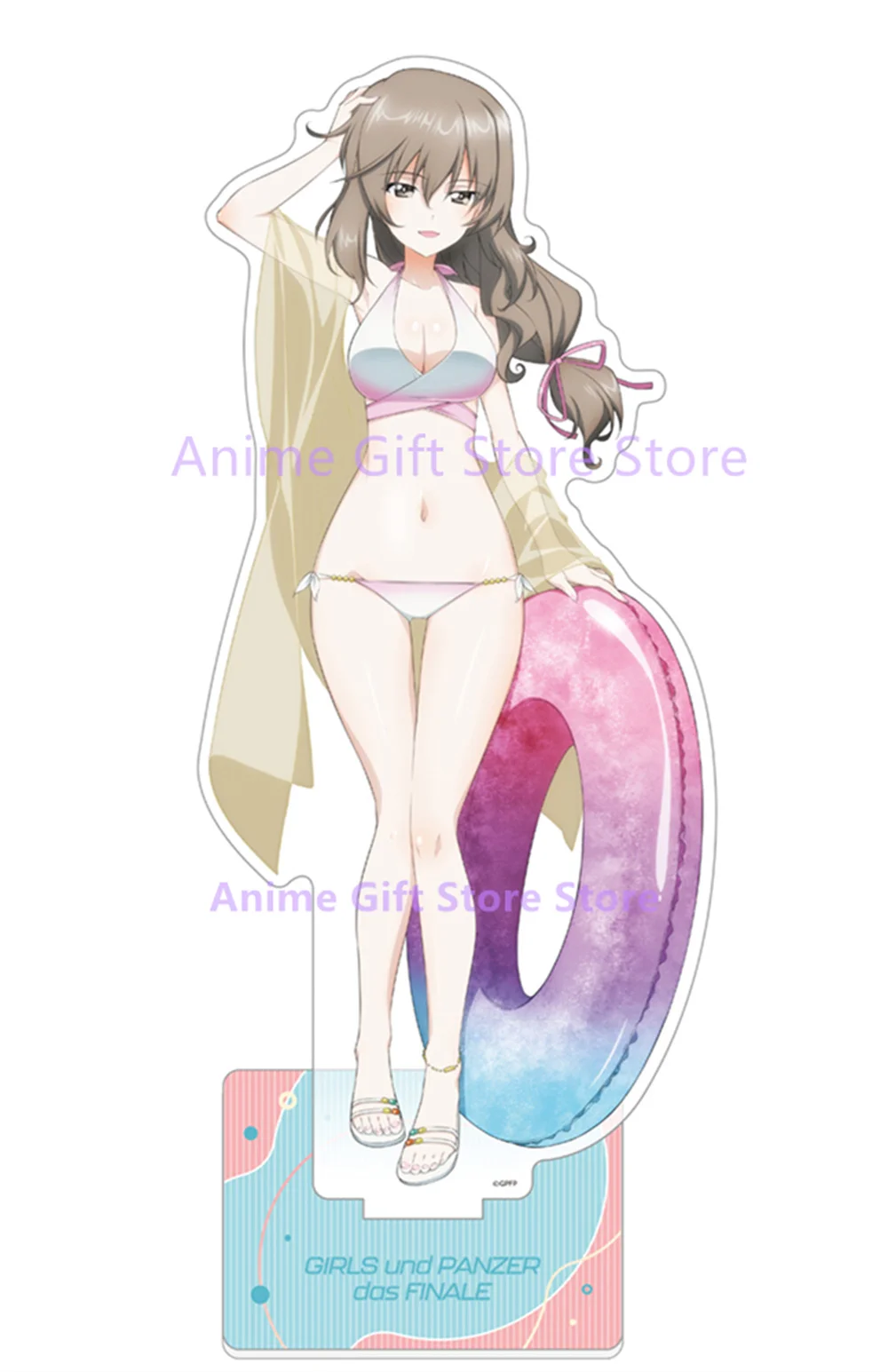 أنيمي الفتيات وبانزر قوس الاكريليك نموذج الصيف نمط سلسلة سطح المكتب زخرفة جمع الهدايا