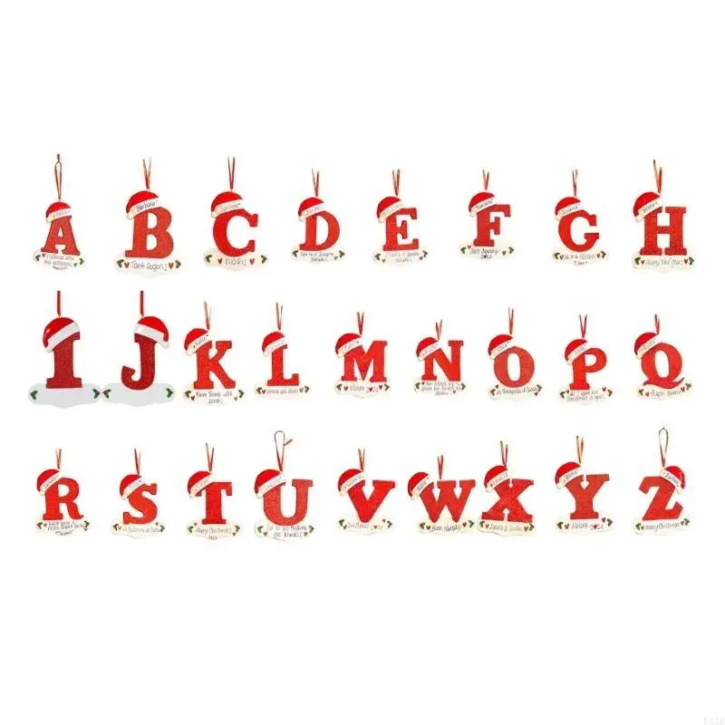 

KX4B Festive English Letter Pendant Decoration for Custom Christmas Decorations