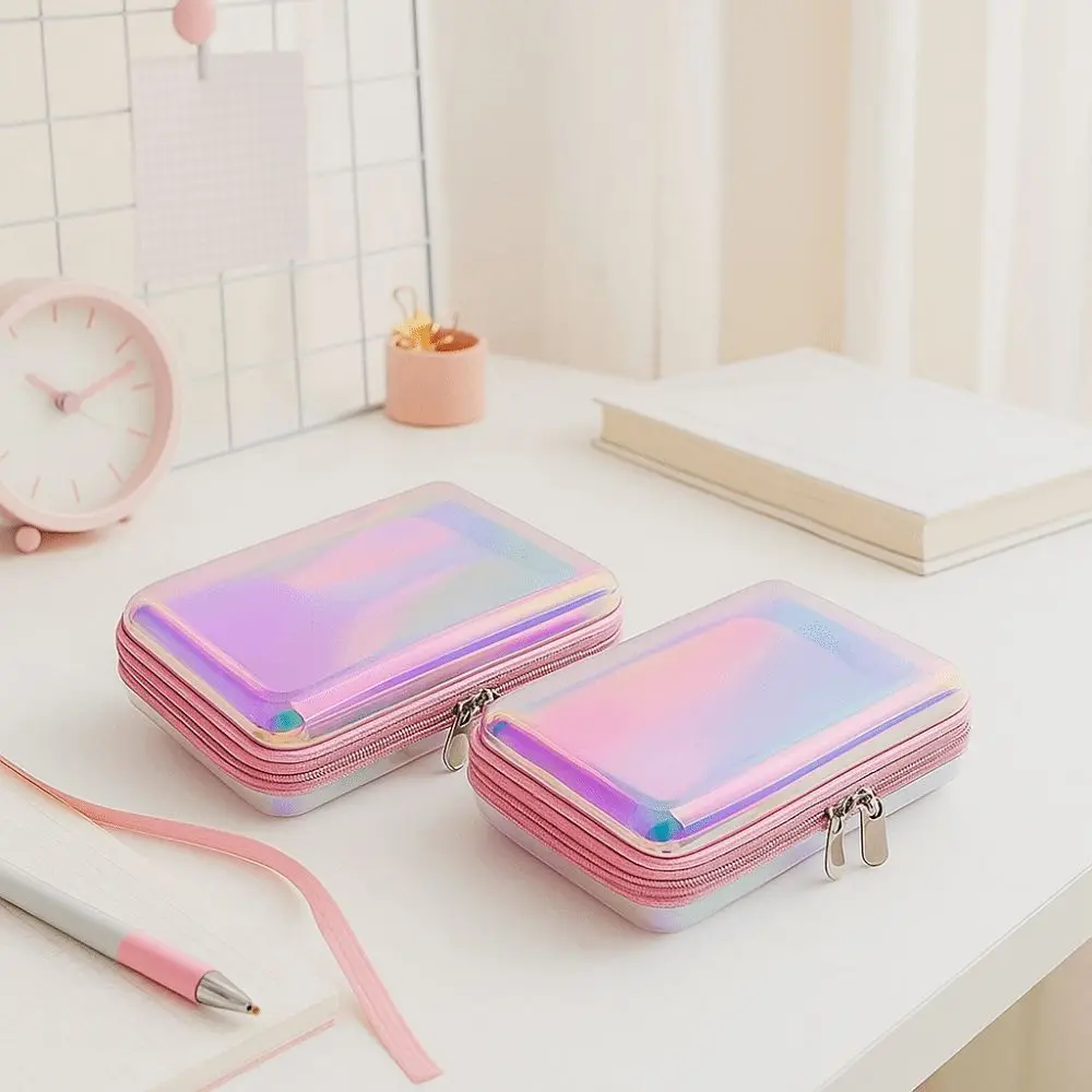 

Transparent Laser Storage Box Desktop Size Organizer Design Transparent Storage Box High Quality Simple Desktop Organizer