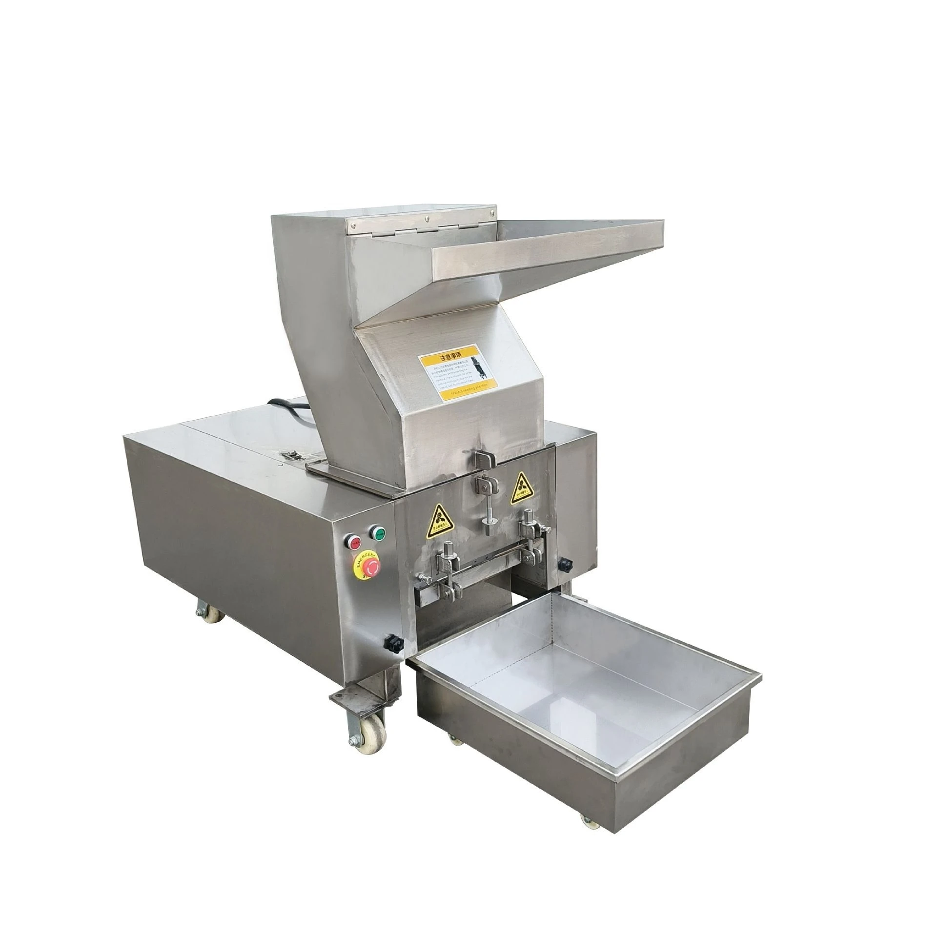 Heavy‑Duty Stainless‑Steel Bone Crusher Machine, Industrial Coarse Granulator for Animal Bones, Coconut & Fruit Pit Crushing
