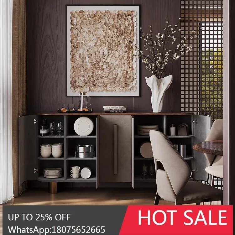 SGF Sideboard Cabinet for Home Use, Light Luxury, High-End Feel, Wall-Mounted Modern Nordic Cabinet
