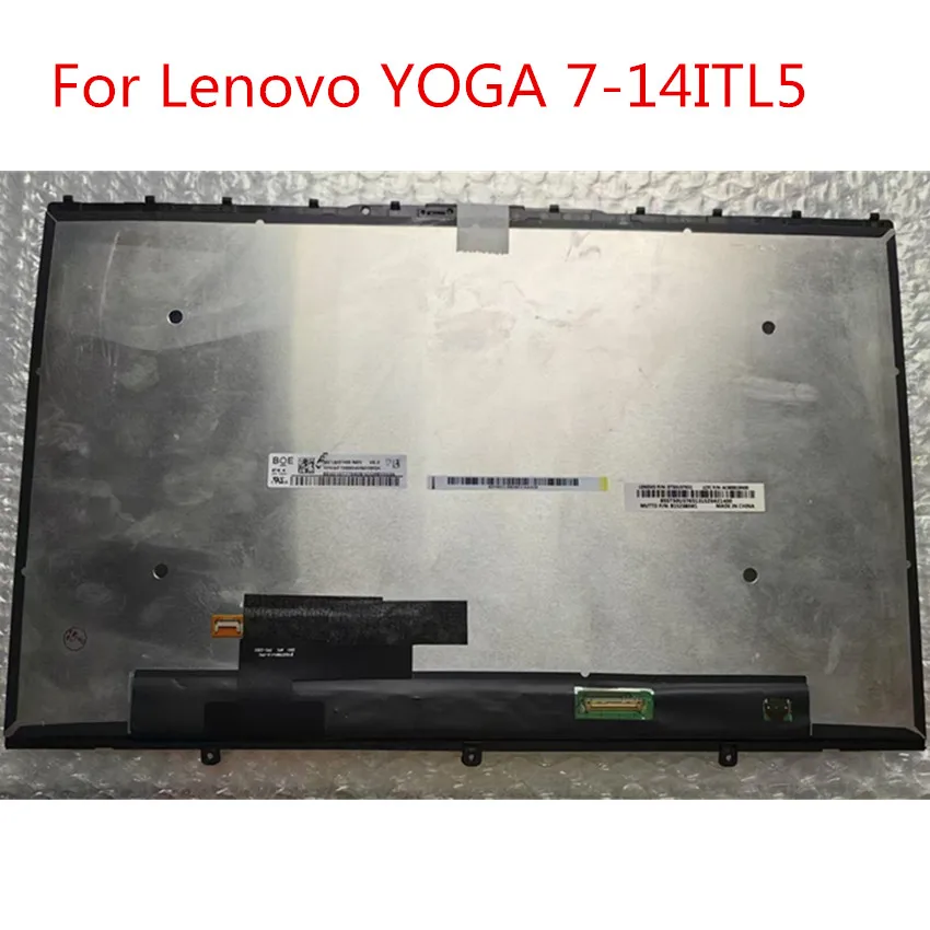Imagem -01 - para Lenovo Yoga 714itl5 82bh 82lw 14acn6 82n7 5d10s39740 14 Lcd Fhd Tela de Toque Matriz Montagem Notebook pc