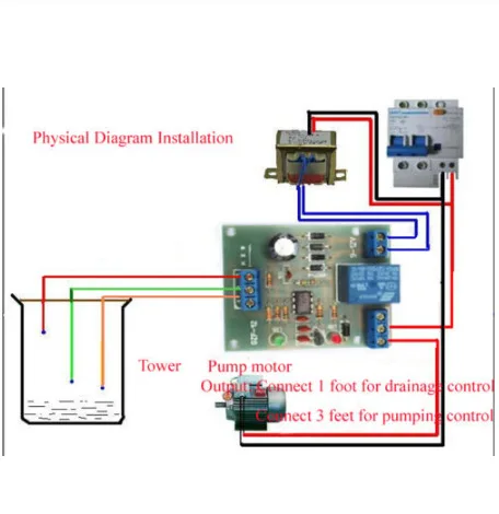 12V Automatic Water Pumping Water Supply And Drainage Circuit Board Liquid Level Relay Water Level Switch Sensing Controller