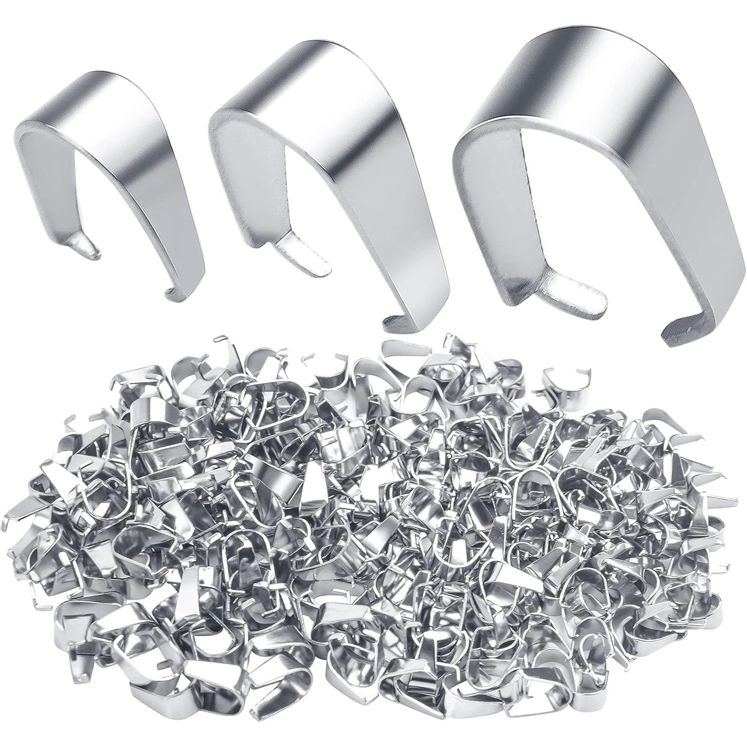 

300 шт. застежек-крючков из нержавеющей стали для подвесок в форме семян дыни, соединителей для цепочек, фурнитуры для изготовления ювелирных изделий