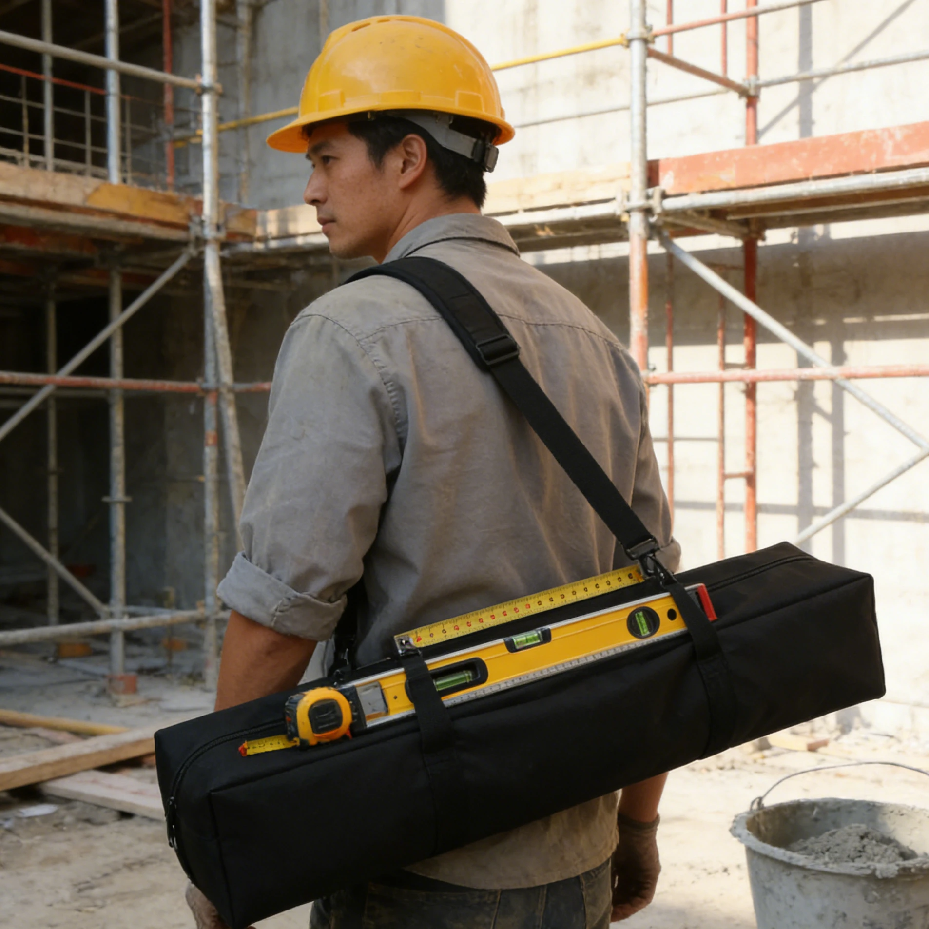 Carrying Storage Bag Camping Party Mic Photography Studio Tripod Stand Umbrella Folded Tripod Fishing Rod Bag Black Tool Handbag