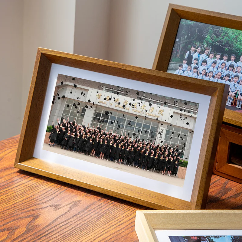 Graduation Photo Frame Large Group Picture Meeting Group Memorial Photo Frame  Wood Picture Frame Creative Gift