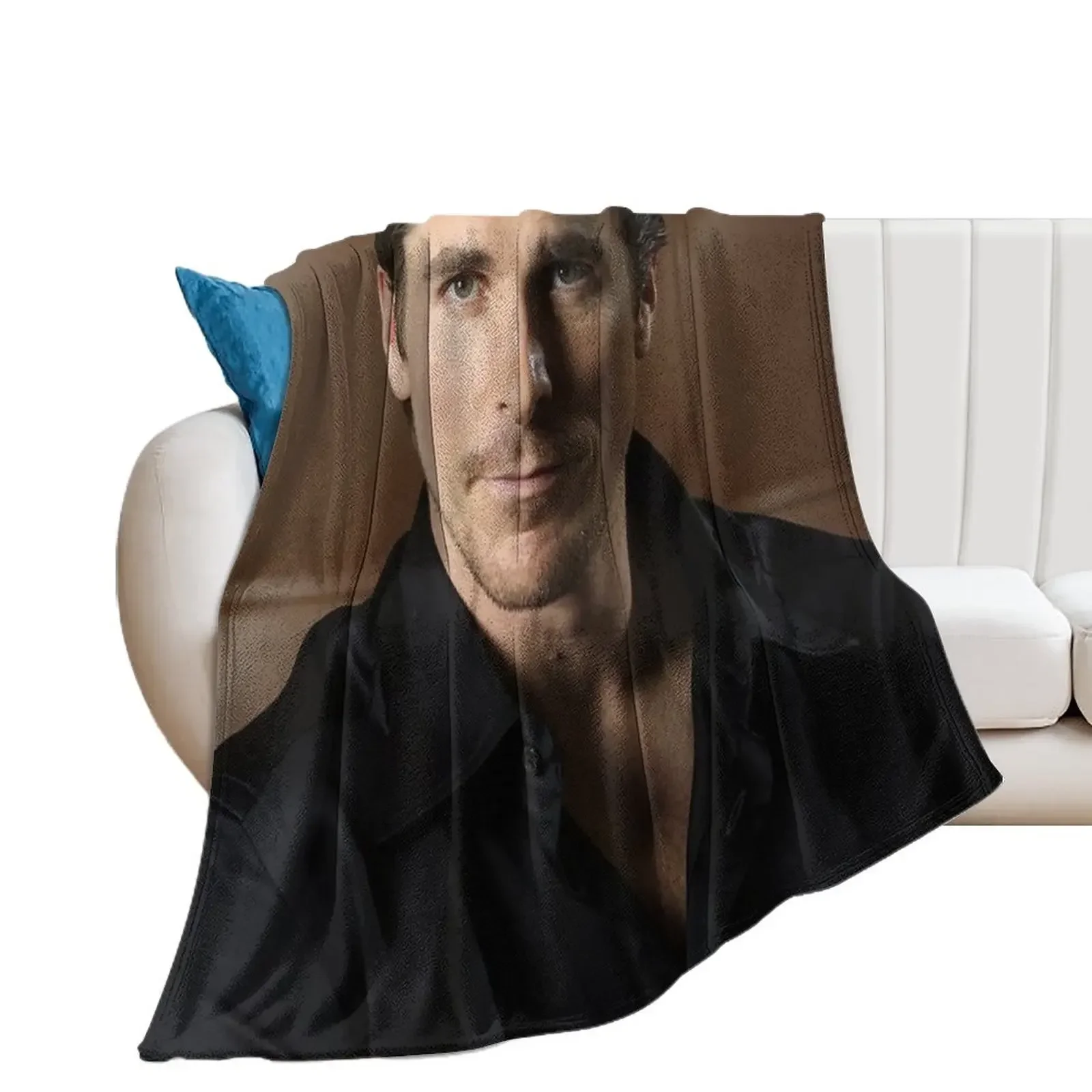 

Christian Bale Throw Blanket Decoratives For Decorative Sofa Blankets