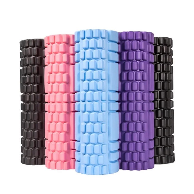 30cm Black Exercise Back Massage Roller Yoga Brick EVA Yoga Column Gym Fitness Pilates Foam Roller Home Fitness Equipment 