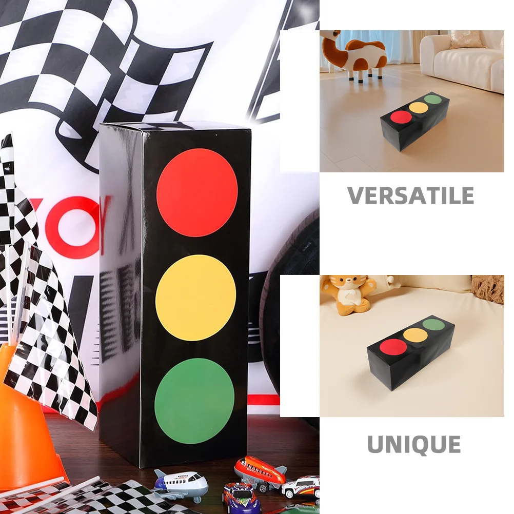 3 Pcs Traffic Light Gift Box Car Pinata Changer Decor Kids Gifts Table Favor Boxes Cars Party Decorations The Sign