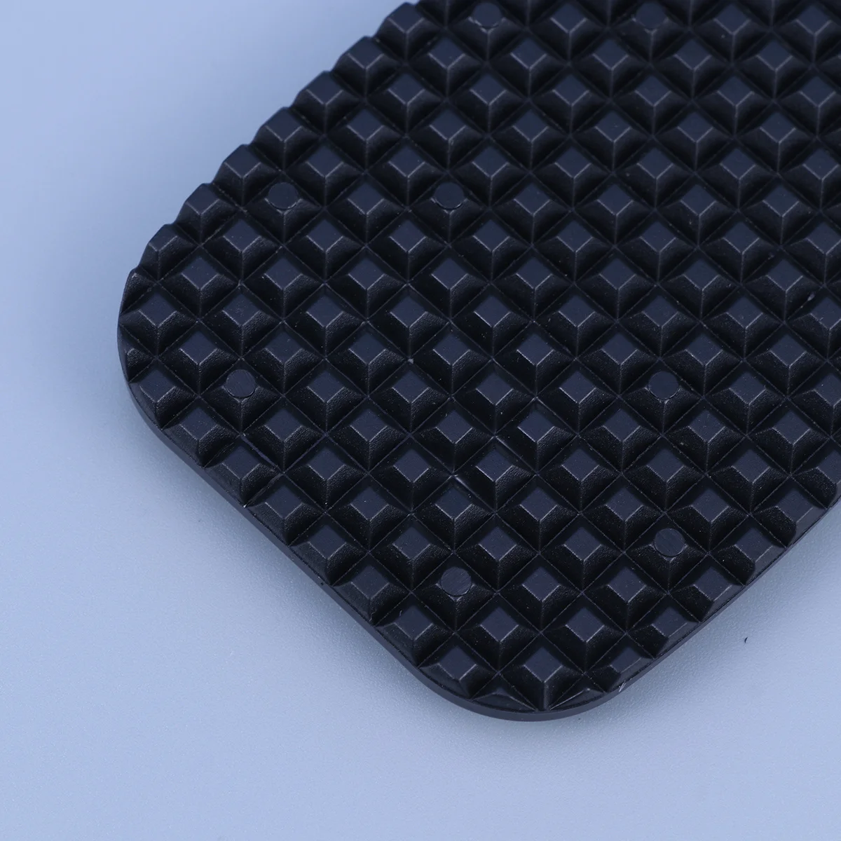 

Motorcycle Kickstand Pad Rugged Durable Black Motorbike Kick Stand Plate Parking Support Accessory for Uneven Ground Sand Gravel