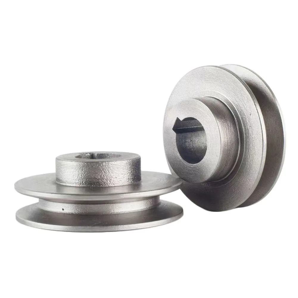 

V-Belt Pulley A Type Sinlge Slot Pulley For Motor Air Compressor Pump Drive Wheel Grey Industrial Power Tool Accessory
