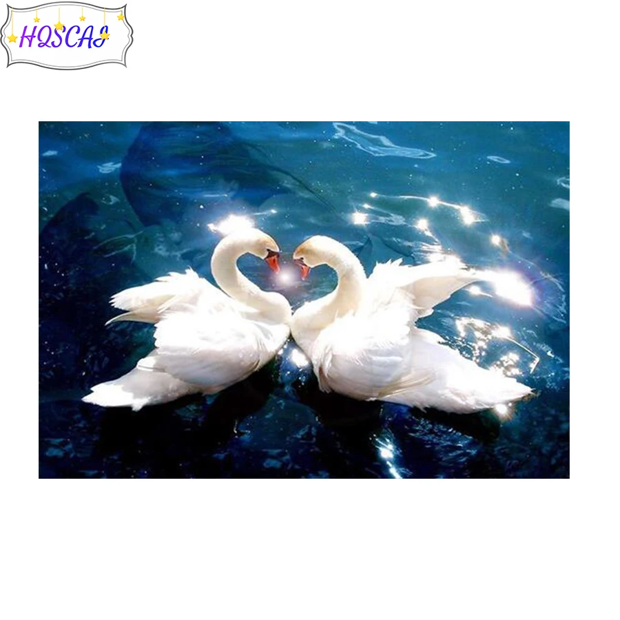 New 5D DIY Diamond Painting Duck animal Kit Full Drill Square/round Embroidery Mosaic 3d Art Pictures of Rhinestones Decor Gift