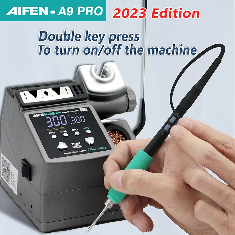 AIFEN-A9PRO Soldering Station Compati  Soldering Iron Tips C210/C245/C115 Handle Lead-free Electronic Welding Rework Station