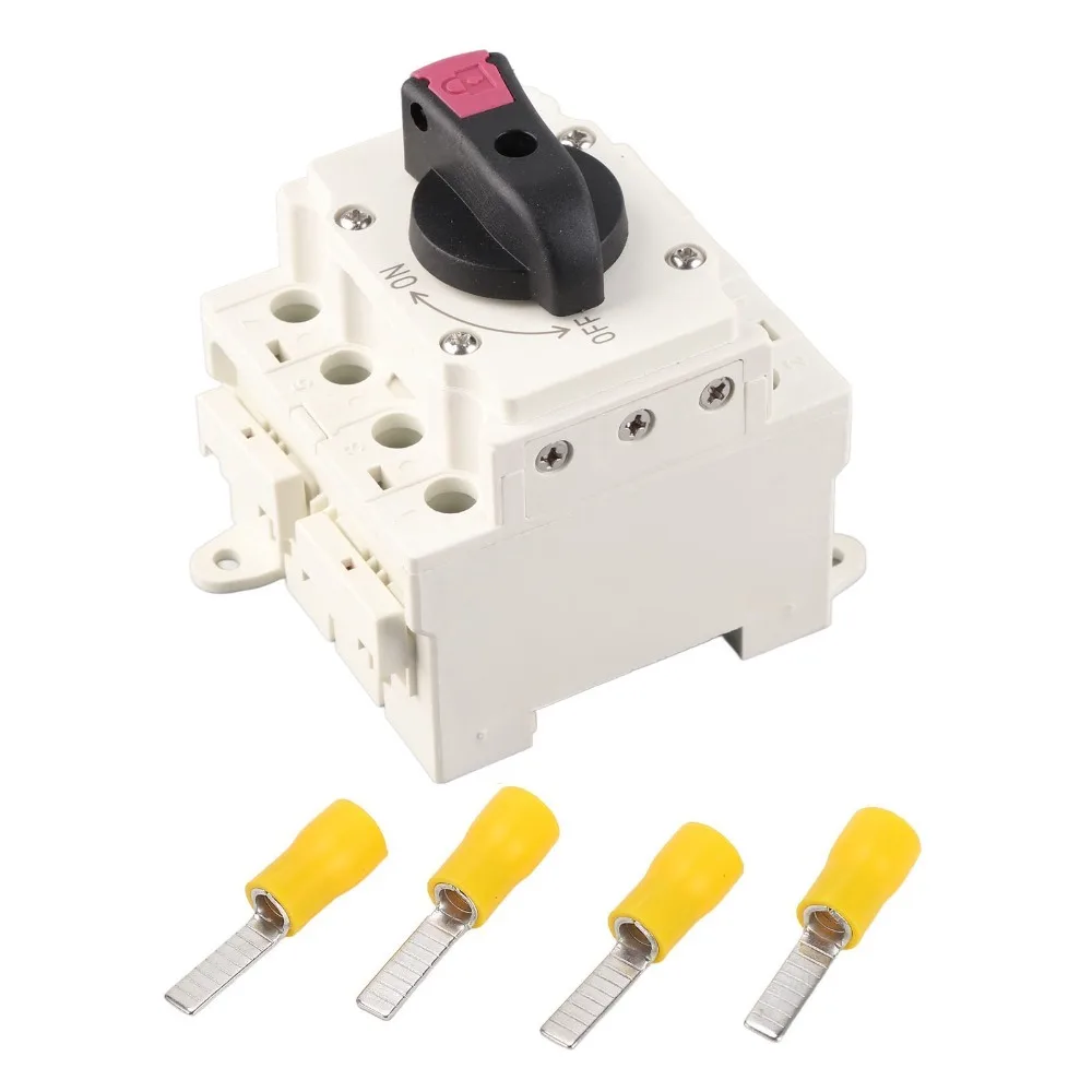 

DC 1500V Solar Disconnect Switch 32A 4 Poles PV Solar Disconnect Switch DIN Rail Mount IP66 Photovoltaic DC Isolation Switch