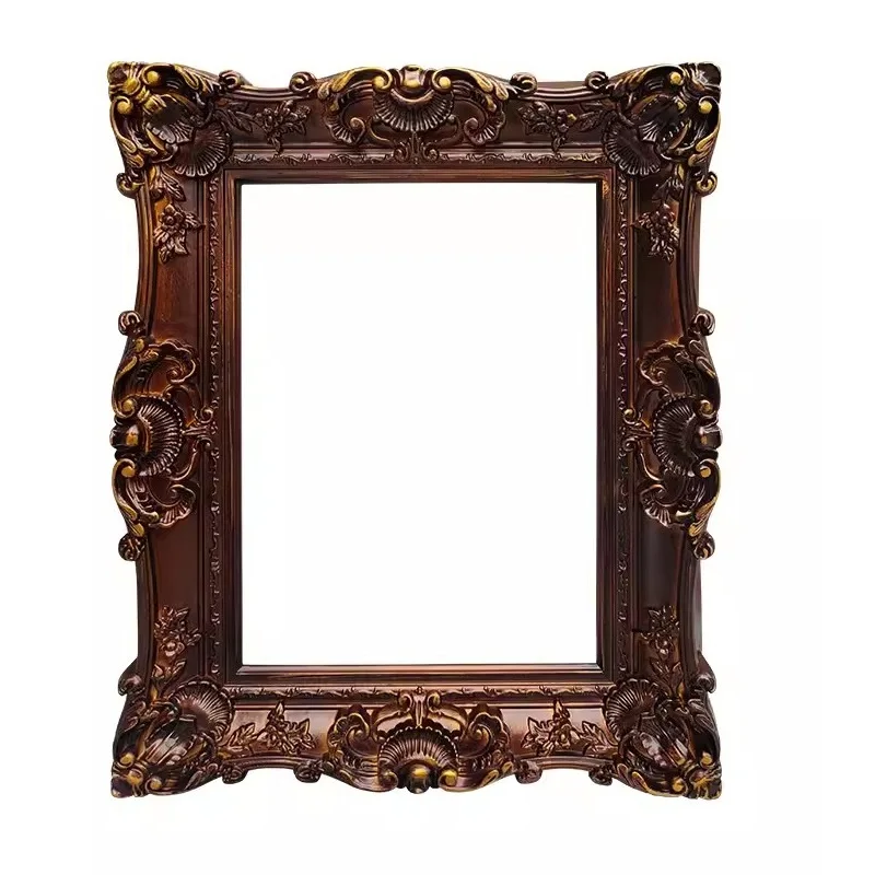 

Dark Gold Antique European Style ABS Plastic Decoration Picture Frame