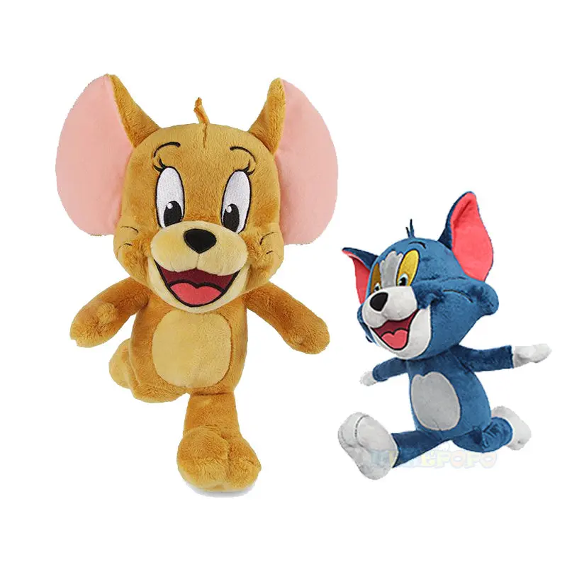 Original Tom and Jerry Plush Toy Cartoon Movie Cat Nibbles Mouse Plushies Stuffed Animals Soap Action Figure Studio Doll Toys