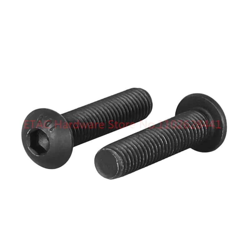 M3 M4 M5 5mm 6mm 8mm 10mm 12mm to 30mm Black 304 Stainless Steel SS DIN7380 Bolt Hex Hexagon Socket Pan Round Button Head Screw